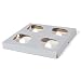 Southern Champion Tray 10007 Clay Coated Kraft Paperboard 4-ct Cupcake Insert, 7-7/8" Length x 7-7/8" Width x 7/8" Height (Case of 200)