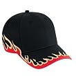 Otto Caps - Flame Pattern Cotton Twill Low Profile Pro Style Caps