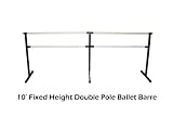 10ft Double Pole Ballet Barre