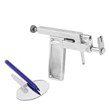 uxcell イヤー ノーズ ホール ピアス ガン w ペン シルバートーン メタル製