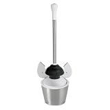 Oxo Good Grips Stainless Steel Toilet Plunger and Canister
