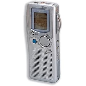 Sanyo Dictation Machine Digital Mini USB 3-Speed 3x99 Files Max.35.5Hrs on 256Mb SD Card Ref ICR1000