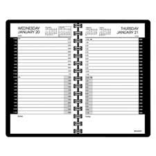 AAG7020305 - 24-Hour Appt Book, Jan-Dec, 1PPD, 4-7/8x8Page Size, Black