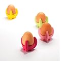 Mastrad Egg Cups, Silicone, Set of 4, Assorted Colours