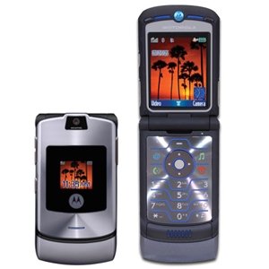 Motorola RAZR V3i Unlocked GSM Cell Phone - Silver