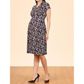 A Pea in the Pod: short sleeve faux wrap maternity dress