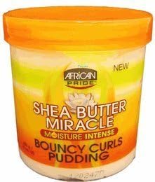 African Pride Shea Butter Miracle Bouncy Curls Pudding 15oz Jar by African Pride