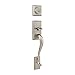 Kwikset 801HELIP-15 Hawthorne Double Cylinder Exterior Handleset Satin Nickel Finish