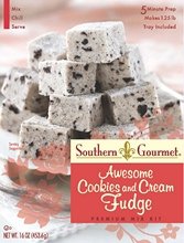 Southern Gourmet, Awesome Cookies & Cream Fudge Mix, 16oz Box (Pack of 2)