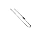 2mm Ball Chain - 316L Surgical Stainless Steel Chain/Necklace Ball Chain. Lengths: 18", 20", 22", 24", 26", 28", 30"