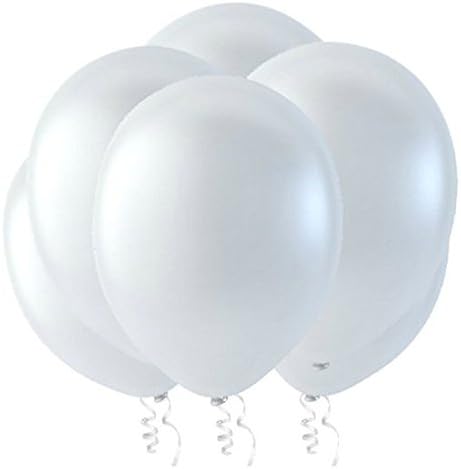 Helium Quality 9" Balloons White 144/pk