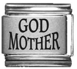 Clearly Charming God Mother Laser Italian Charm