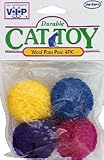 VO TOYS/VIP WOOL POM POM 4 PK