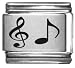 Jewelry : Clearly Charming Music Note Laser Italian Charm