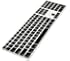 Cosmos Black Ultra Thin silicone soft keyboard cover skin for Apple iMac MB110LL/A with Free Cosmos cable tie