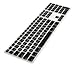 Cosmos Black Ultra Thin silicone soft keyboard cover skin for Apple iMac MB110LL/A with Free Cosmos cable tie