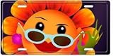 Flirting Flower License Plate