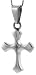 Sterling Silver 1 1/4 Polished Cross Pendant