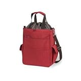 Picnic Time Activo Natural Insulated, Multi-Pocket Tote (Candy Apple Red)