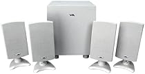 Cyber Acoustics CA-4100 4.1 Flat Panel Computer Speakers- White