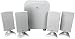 Cyber Acoustics CA-4100 4.1 Flat Panel Computer Speakers- White