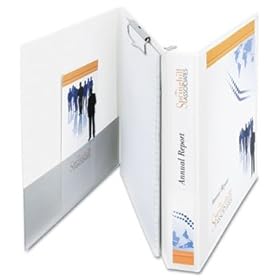 Durable View Portfolio Binder With Clipboard, Letter Size, 1-1/2 Cap., White