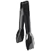 Carlisle 460603 Black 6-Inch High Heat Plastic Carly Salad Tong (Case of 12)