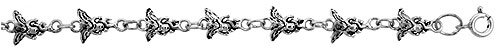 Sterling Silver Angel Charm Bracelet