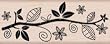 Leaf Branch Border Wood Mounted Stamp (Hero Arts)