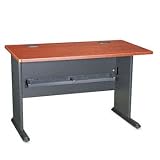 New-Bush WC90448A - Series A Workstation Desk, 48w x 26-7/8d x 29-7/8h, Hansen Cherry/Galaxy - BSHWC90448A