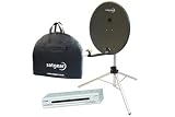 Satgear 65cm Portable Satellite Kit with Easyfind - Dark Grey