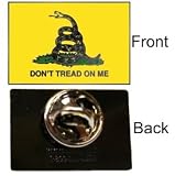 Gadsden Lapel Pin - Brass -Dont Tread On Me