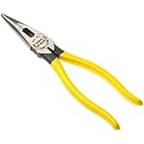 Klein Tools D203-8 8-Inch Heavy-Duty Long-Nose Pliers-Side-Cutting