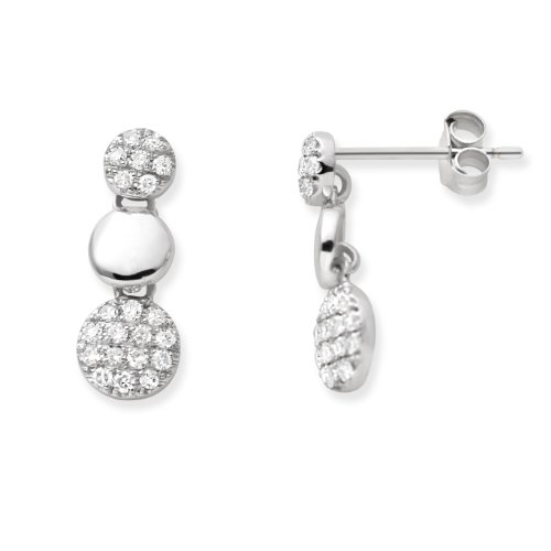 Miore MP034E Ohrh&auml;nger 18 Karat (750) Weissgold mit 42 Brillanten ca.0,20Ct Preisvergleich