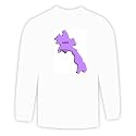 Long Sleeve T-shirt with map, vector, eps