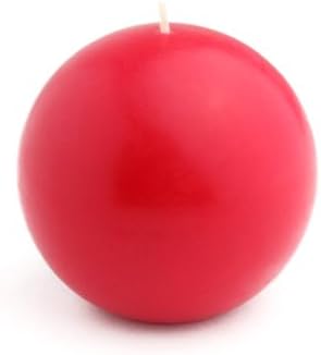 Red Ball Candles 4" (2 Pack) Vot-186