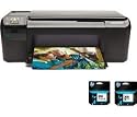 Hewlett-Packard Tintenstrahldrucker Multifunktion Tintenstrahl-Multifunktionsdrucker Photosmart C4680 USB, Scannen, Kopieren, Schwarz/Grau