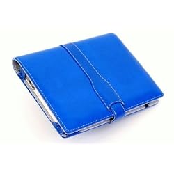 M-edge Genuine Leather Executive Jacket for Amazon Kindle First Generation (Smooth Sapphire Blue)
