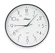 Dakota Designs 2CHZ8 Clock, Rnd, Analog, 12 In, Blk, Batt Op