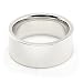 14K White Gold Wedding Bands 8mm flat comfort-fit