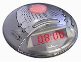 Royal Pacific 310021 Round Alarm Clock Radio with 0.6 Inch Red LED Display and Night Light