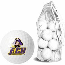 East Carolina Pirates 15 Golf Ball Clear Pack