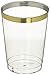 Gold Trimmed Plastic Tumblers | 10 oz. | 20 ct. | Party Supply