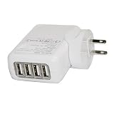 HDE&reg; 4 Port USB to AC Wall Charger
