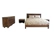 Tranio?4-pcs Queen Size Bedroom Set in Walnut
