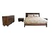 Tranio?4-pcs Queen Size Bedroom Set in Walnut
