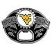Official Tailgater Belt Buckle. Bottle Opener really works. This Buckle is made from hand poured metal then carefully hand finished with domed logo inset. Buckle is approx 3.25 inches across.