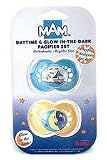 SASSY MAM Night Ulti Glow-in-the-Dark Pacifier Set