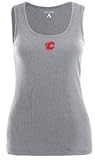 Calgary Flames Womens Fan Tank Top (Grey) - Large