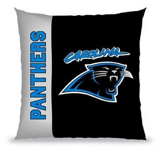 Carolina Panthers Vertical Stitch Pillow